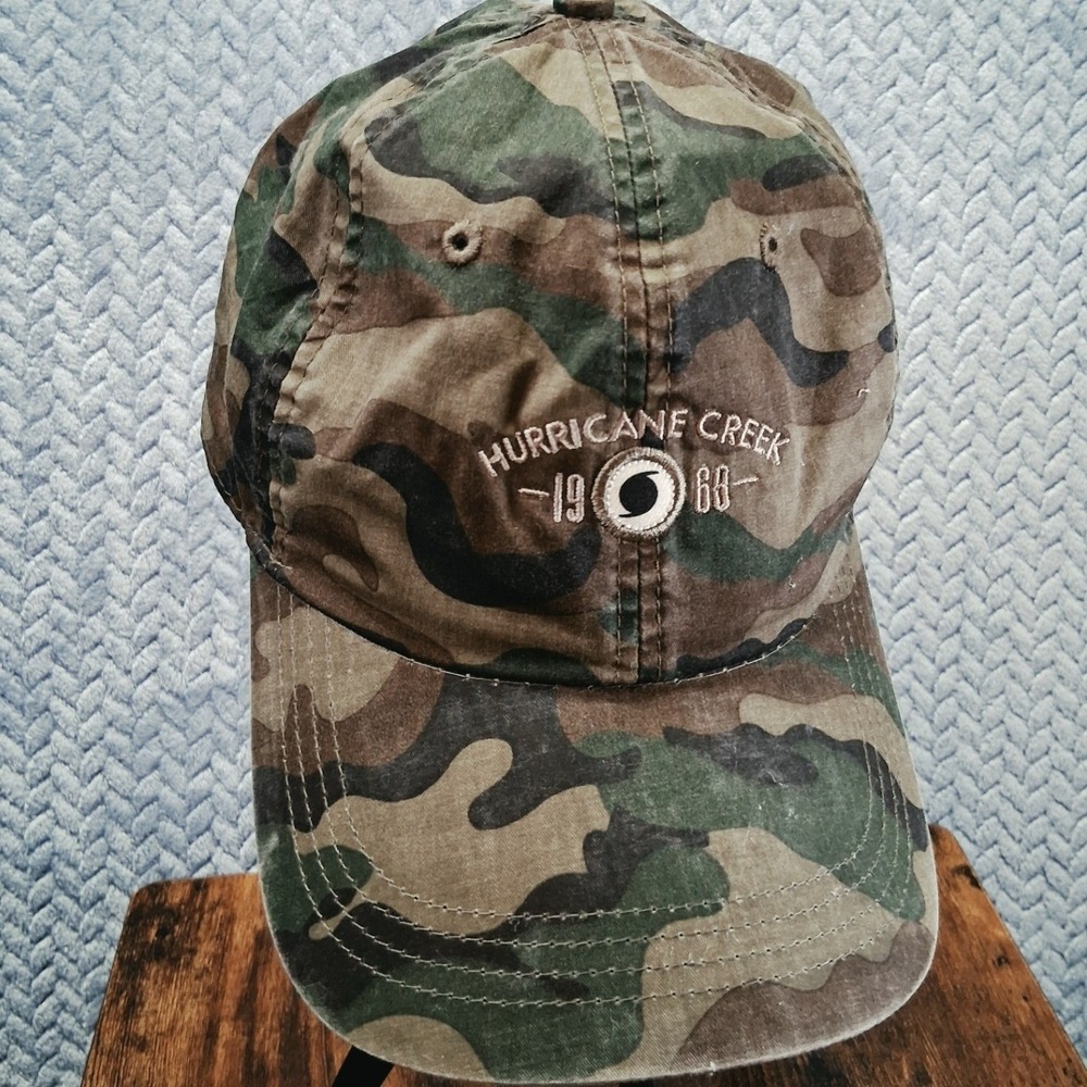 Ahead Lightweight Camo Hat Hurricane Creek 1988 Camouflage Adjustable Cap